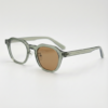 April Brown Photochromic Lens Glasses - Transparent green Geometric TR90 Frame