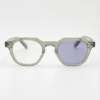 April Purple Photochromic Lens Glasses - Transparent green Geometric TR90 Frame