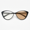 Carol Brown Photochromic Lens Glasses - Glossy black Cat-eye TR90 Frame