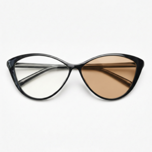 Carol Brown Photochromic Lens Glasses - Glossy black Cat-eye TR90 Frame