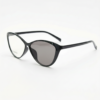 Carol Grey Photochromic Lens Glasses - Glossy black Cat-eye TR90 Frame