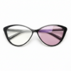 Carol Pink Photochromic Lens Glasses - Glossy black Cat-eye TR90 Frame