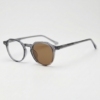 Cherry Brown Photochromic Lens Glasses - Grey Geometric TR90 Frame