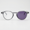 Cherry Purple Photochromic Lens Glasses - Grey Geometric TR90 Frame