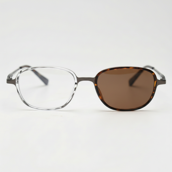 Dale Brown Photochromic Lens Glasses - Tortoise Oval TR90 Frame