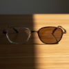 Dale Brown Photochromic Lens Glasses - Tortoise Oval TR90 Frame