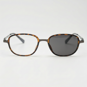 Dale Grey Photochromic Lens Glasses - Tortoise Oval TR90 Frame