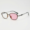 Dale Pink Photochromic Lens Glasses - Tortoise Oval TR90 Frame