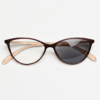 Dawn Grey Photochromic Lens Glasses - Red Cat-eye TR90 Frame - Front View Dawn Grey Photochromic Lens Glasses - Red Cat-eye TR90 Frame