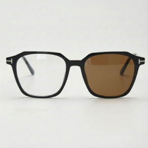 Elma Brown Photochromic Lens Glasses - Black Rectangle TR90 Frame