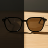 Elma Brown Photochromic Lens Glasses - Black Rectangle TR90 Frame - Lifestyle Elma Brown Photochromic Lens Glasses - Black Rectangle TR90 Frame