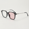Elma Pink Photochromic Lens Glasses - Black Rectangle TR90 Frame - Side View Elma Pink Photochromic Lens Glasses - Black Rectangle TR90 Frame