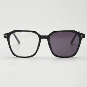 Elma Purple Photochromic Lens Glasses - Black Rectangle TR90 Frame