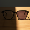 Elma Purple Photochromic Lens Glasses - Black Rectangle TR90 Frame - Lifestyle Elma Purple Photochromic Lens Glasses - Black Rectangle TR90 Frame