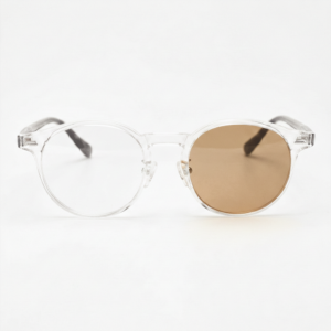 Erin Brown Photochromic Lens Glasses - Clear Round TR90 Frame