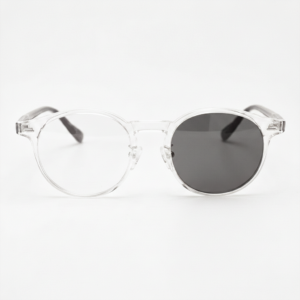 Erin Grey Photochromic Lens Glasses - Clear Round TR90 Frame