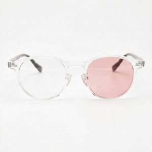 Erin Pink Photochromic Lens Glasses - Clear Round TR90 Frame
