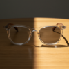 Faith Grey Photochromic Lens Glasses - Clear Rectangle TR90 Frame - Lifestyle Faith Grey Photochromic Lens Glasses - Clear Rectangle TR90 Frame