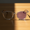 Faith Purple Photochromic Lens Glasses - Clear Rectangle TR90 Frame - Lifestyle Faith Purple Photochromic Lens Glasses - Clear Rectangle TR90 Frame