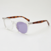 Faith Purple Photochromic Lens Glasses - Clear Rectangle TR90 Frame - Side View Faith Purple Photochromic Lens Glasses - Clear Rectangle TR90 Frame