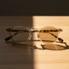Gail Brown Photochromic Lens Glasses - Yellow Round TR90 Frame - Lifestyle Gail Brown Photochromic Lens Glasses - Yellow Round TR90 Frame
