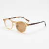 Gail Brown Photochromic Lens Glasses - Yellow Round TR90 Frame - Side View Gail Brown Photochromic Lens Glasses - Yellow Round TR90 Frame