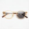 Gail Grey Photochromic Lens Glasses - Yellow Round TR90 Frame - Front View Gail Grey Photochromic Lens Glasses - Yellow Round TR90 Frame