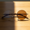 Jo Brown Photochromic Lens Glasses - Gold Round Metal Frame