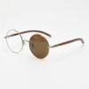 Jo Brown Photochromic Lens Glasses - Gold Round Metal Frame