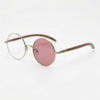 Jo Pink Photochromic Lens Glasses - Gold Round Metal Frame