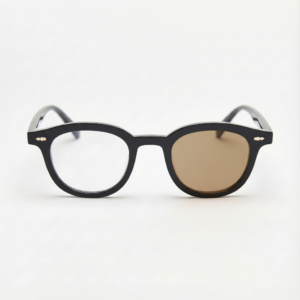 Joyce Brown Photochromic Lens Glasses - Black Oval TR90 Frame