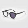 Joyce Purple Photochromic Lens Glasses - Black Oval TR90 Frame - Side View Joyce Purple Photochromic Lens Glasses - Black Oval TR90 Frame