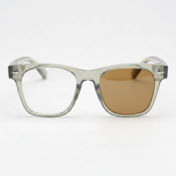 Julie Brown Photochromic Lens Glasses - Green Rectangle TR90 Frame - Front View Julie Brown Photochromic Lens Glasses - Green Rectangle TR90 Frame