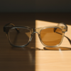 Julie Brown Photochromic Lens Glasses - Green Rectangle TR90 Frame - Lifestyle Julie Brown Photochromic Lens Glasses - Green Rectangle TR90 Frame