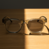 Julie Grey Photochromic Lens Glasses - Green Rectangle TR90 Frame - Lifestyle Julie Grey Photochromic Lens Glasses - Green Rectangle TR90 Frame