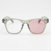 Julie Pink Photochromic Lens Glasses - Green Rectangle TR90 Frame - Front View Julie Pink Photochromic Lens Glasses - Green Rectangle TR90 Frame