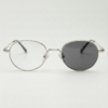 June Grey Photochromic Lens Glasses - Silver Round Stainless steel Frame - Front View June Grey Photochromic Lens Glasses - Silver Round Stainless steel Frame