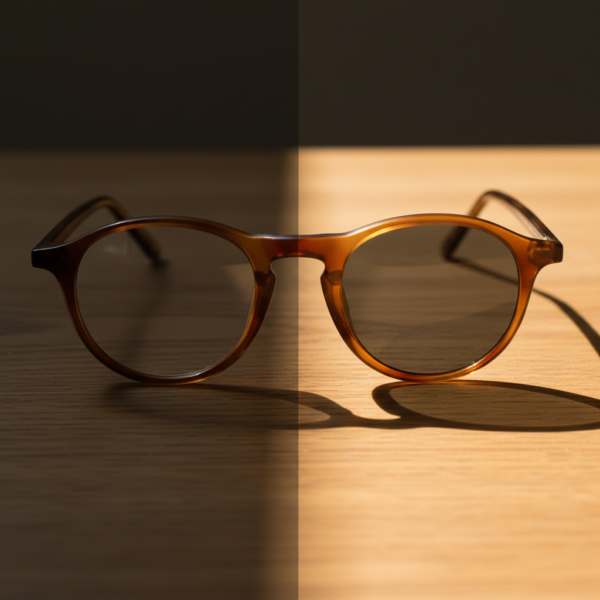 Moira Grey Photochromic Lens Glasses - Tortoise Round TR90 Frame - Lifestyle Moira Grey Photochromic Lens Glasses - Tortoise Round TR90 Frame