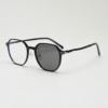 Nina Grey Photochromic Lens Glasses - Black Square TR90 Frame - Side View Nina Grey Photochromic Lens Glasses - Black Square TR90 Frame