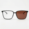 Sally Brown Photochromic Lens Glasses - Glossy black Square TR90 Frame - Front View Sally Brown Photochromic Lens Glasses - Glossy black Square TR90 Frame