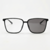 Sally Grey Photochromic Lens Glasses - Glossy black Square TR90 Frame - Front View Sally Grey Photochromic Lens Glasses - Glossy black Square TR90 Frame