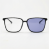 Sally Purple Photochromic Lens Glasses - Glossy black Square TR90 Frame - Front View Sally Purple Photochromic Lens Glasses - Glossy black Square TR90 Frame