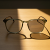 Sherry Grey Photochromic Lens Glasses - Olive green Square TR90 Frame - Lifestyle Sherry Grey Photochromic Lens Glasses - Olive green Square TR90 Frame