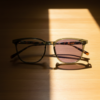 Sherry Purple Photochromic Lens Glasses - Olive green Square TR90 Frame - Lifestyle Sherry Purple Photochromic Lens Glasses - Olive green Square TR90 Frame