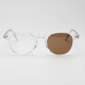 Susan Brown Photochromic Lens Glasses - Clear Geometric TR90 Frame