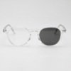 Susan Grey Photochromic Lens Glasses - Clear Geometric TR90 Frame - Front View Susan Grey Photochromic Lens Glasses - Clear Geometric TR90 Frame