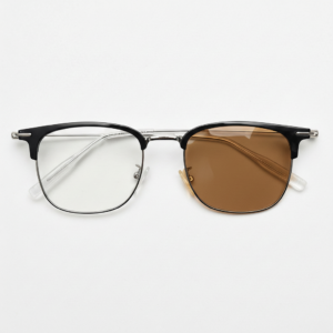 Vicky Brown Photochromic Lens Glasses - Silver Browline TR90 Frame