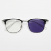 Vicky Purple Photochromic Lens Glasses - Silver Browline TR90 Frame - Front View Vicky Purple Photochromic Lens Glasses - Silver Browline TR90 Frame