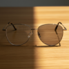 Zoe Grey Photochromic Lens Glasses - Silver Aviator Metal Frame - Lifestyle Zoe Grey Photochromic Lens Glasses - Silver Aviator Metal Frame
